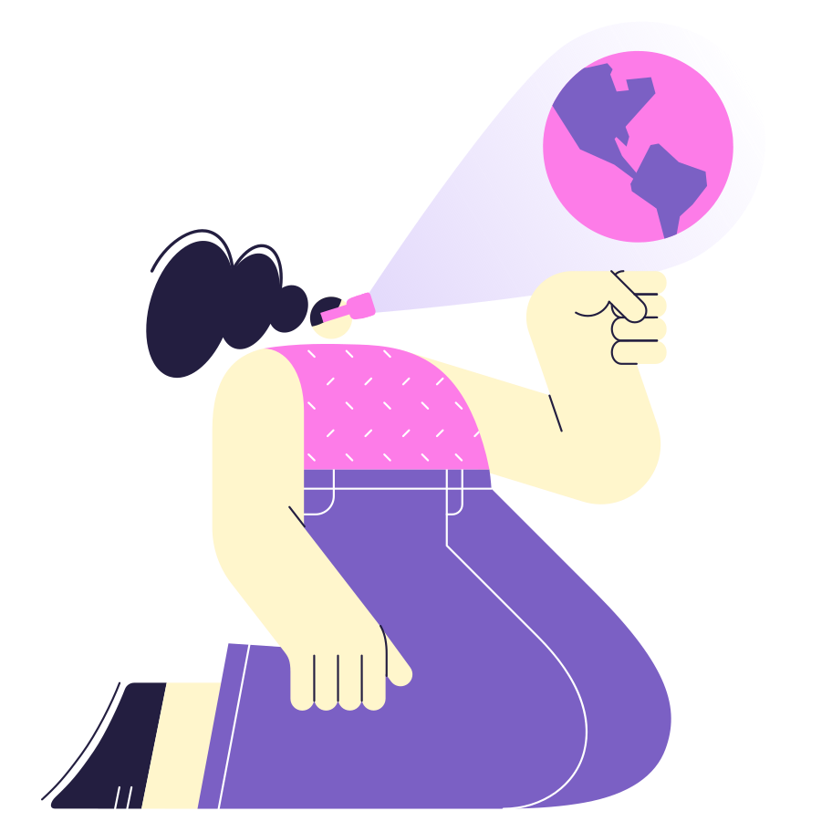 menina segurando globo