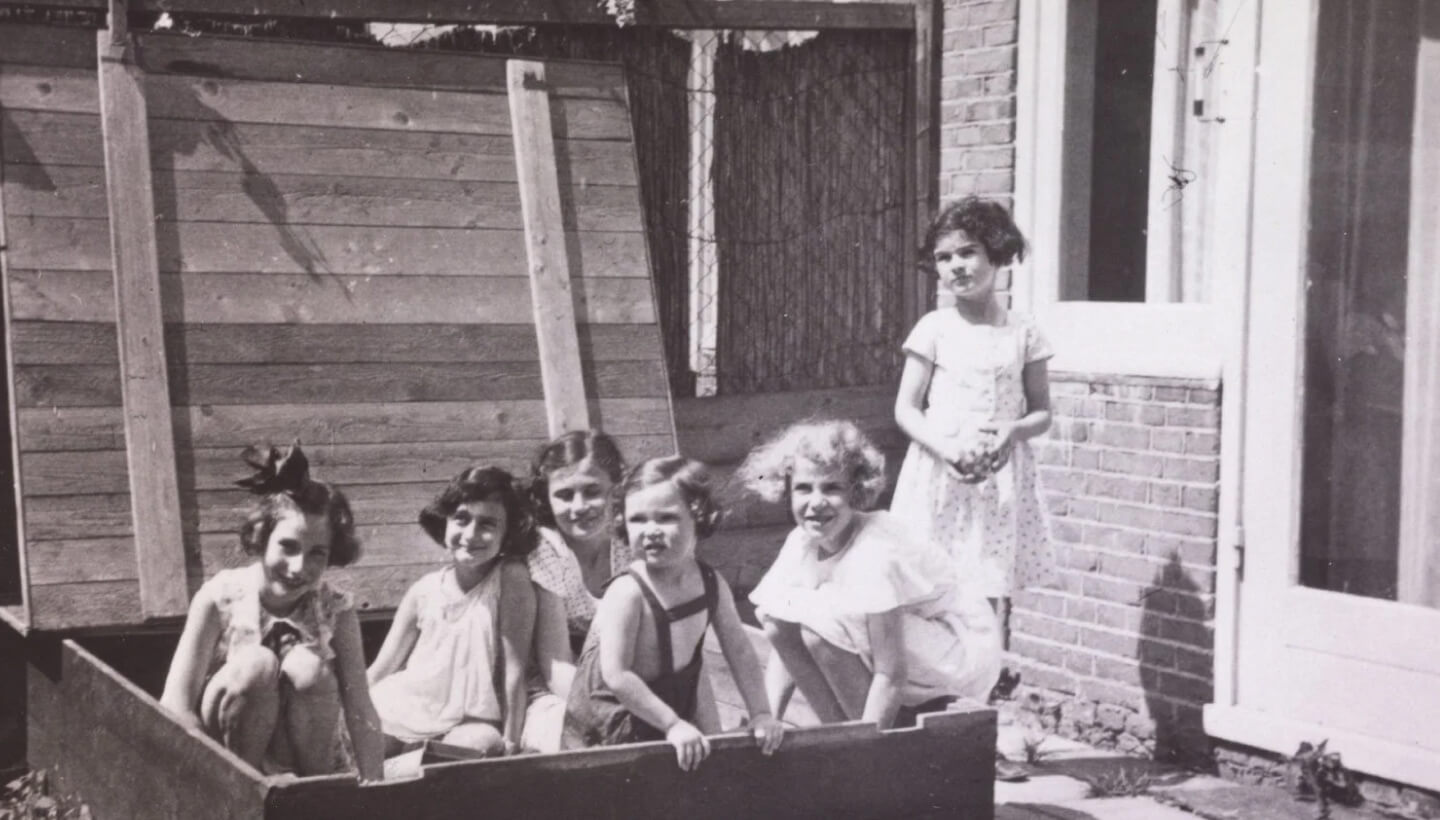 Imagem da família de Anne Frank