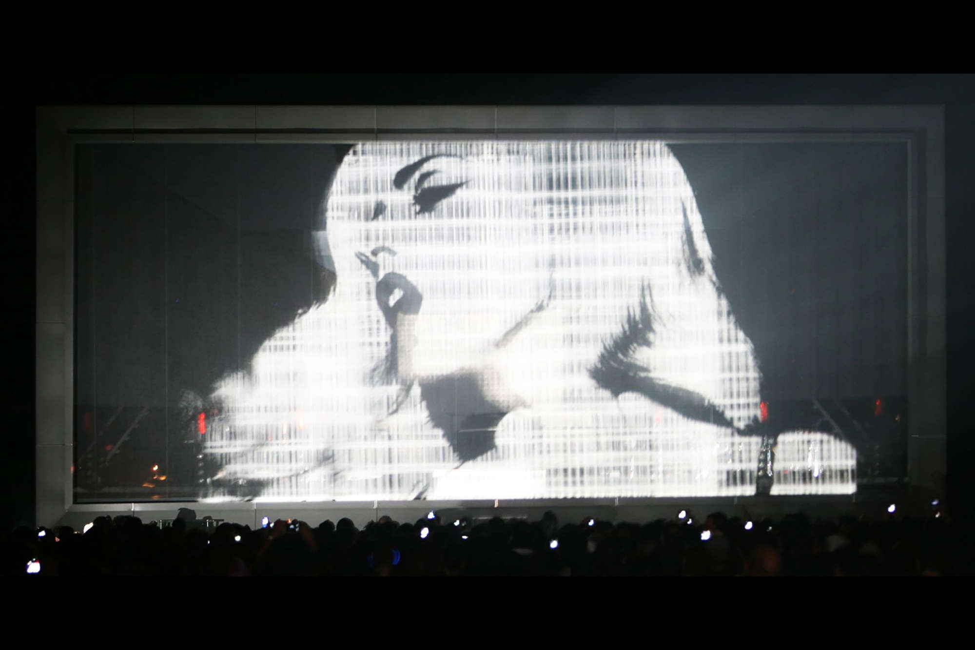 palco da cantora compositora atriz ganhadora do oscar lady gaga